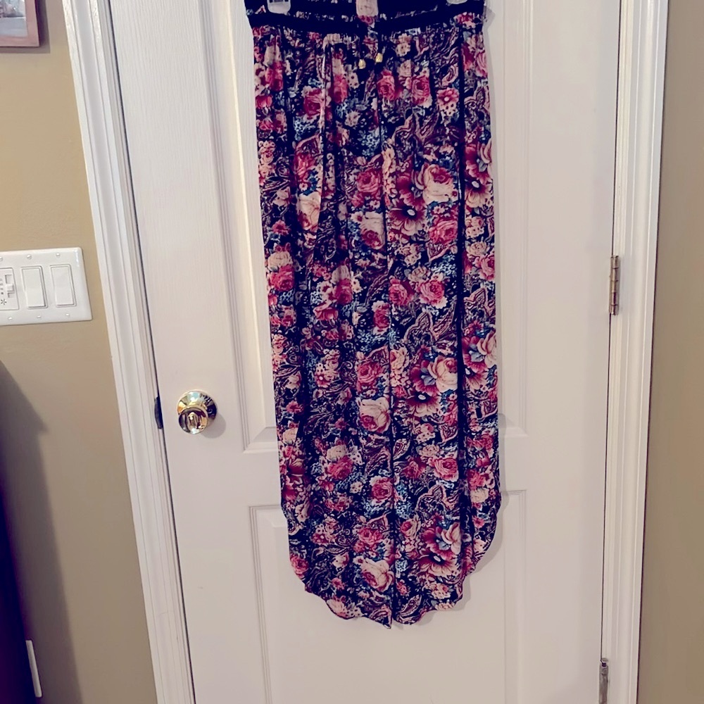 Floral Wide Leg Pants